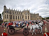 Ceremoniál podvazkového ádu na hrad Windsor