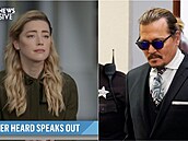 Johnny Depp zareagoval na rozhovor Amber Heard pro NBC.