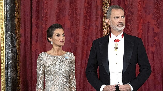 Královna Letizia �pan�lská s králem Filipem VI.