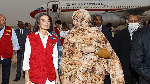 Královna Letizia �pan�lská na náv�t�v� Mauritánie