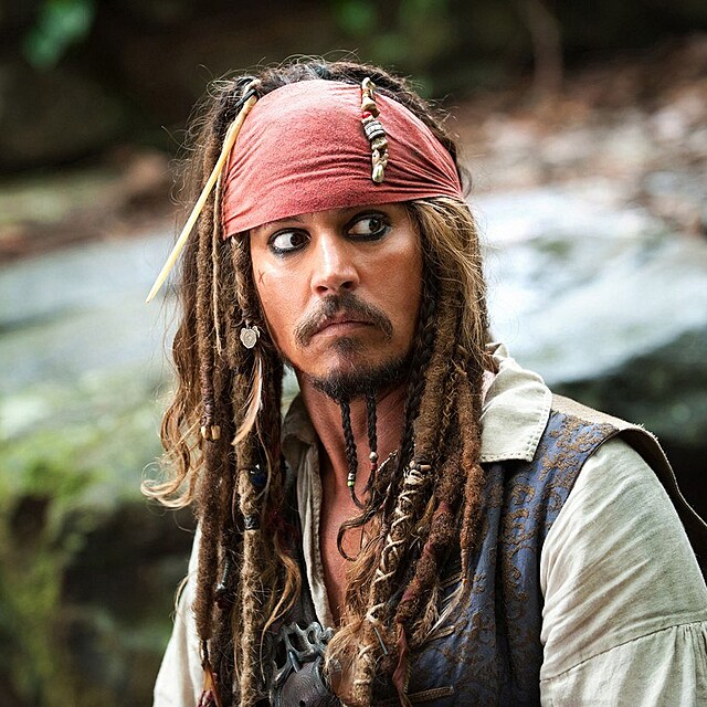 Johnny Depp jako kapitn Jack Sparrow