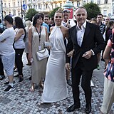 Andrea Verešová s manželem Danielem Volopichem.