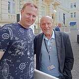Jan s kaskadrem a producentem Petrem Jklem starm
