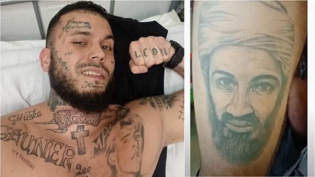 Rapera Lea Beránka eká soud kvli tetování bin Ládina v jeho klipu. Je...