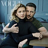Volodymyr Zelenskyj s manželkou zapózoval pro Vogue.