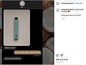 Ochucený vzduch se na Instagramu sna�il o originální prezentaci.