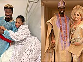 Ped rokem se brali na pompézní nigerijské svatb, te slávista Peter Olayinka...