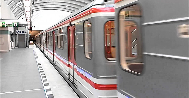 Metro C mezi Letňany a Ládvím zastavil pád člověka do kolejí, provoz je obnoven