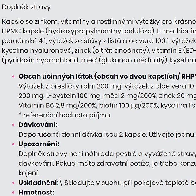 Sloen vitamin na vlasy Nely Slovkov.