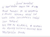 �estné prohlá�ení Marka Valá�ka, �e nic nevlastní.