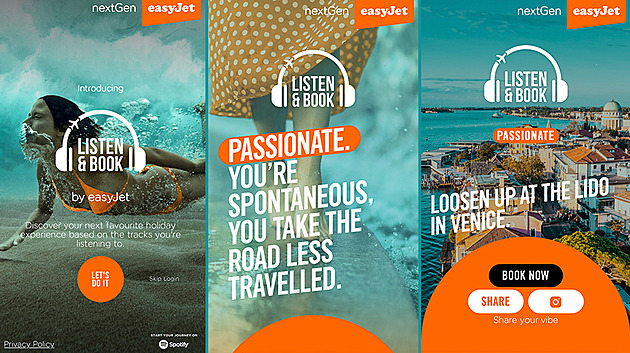 easyJet a Spotify se spojují a zvou vás na dovolenou