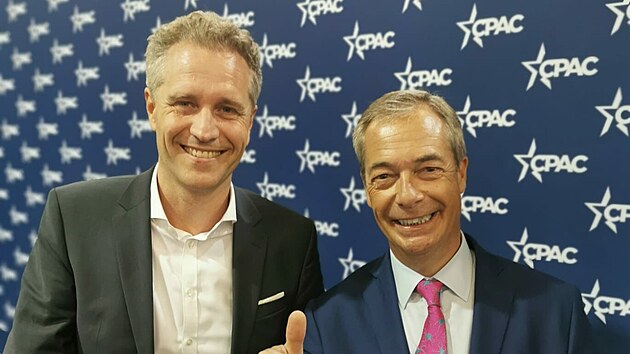 Petr Bystro (vlevo) na konzervativní konferenci CPAC