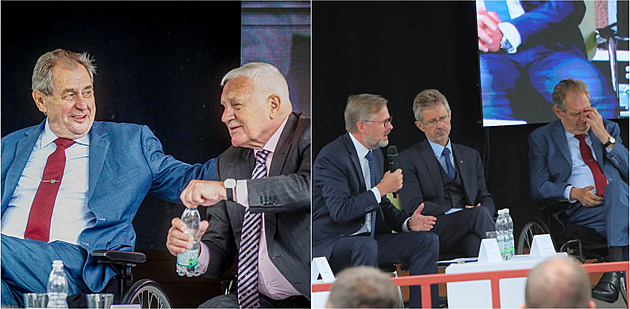 Prezidenti Miloš Zeman byl ve svém živlu.