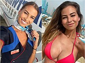 Krásná letu�ka Dominika zá�í na Instagramu.