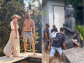 Salákovi si na Bali uívají luxusní dovolené. Manelka Michaela ile zvelebuje...