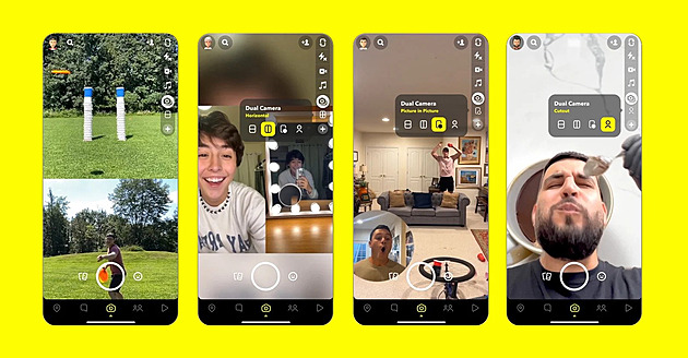 Snapchat Dual Camera