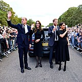Catherine, princezna z Walesu, princ William, princ Harry, Meghan Markle,...
