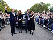 Catherine, princezna z Walesu, princ William, princ Harry, Meghan Markle,...