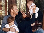 Harry, Meghan s dětmi Archie a Lilibet