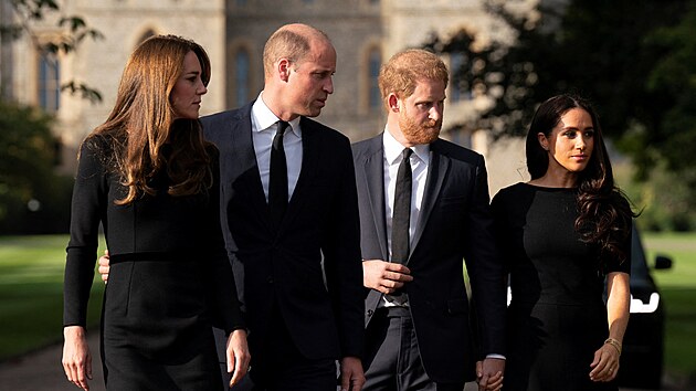 Princezna Kate, Princ William, Princ Harry, Meghan Markle