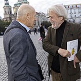 Petr Nárožný a Jan Kanyza se skvěle bavili.