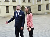 Finská premiérka Sanna Marinová s Petrem Fialou.