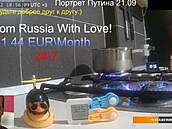 Ruský streamer se zapnutým plynovým ho�ákem