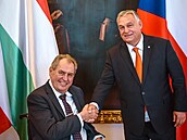 Milo Zeman s Viktorem Orbánem