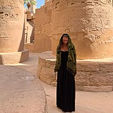 Alex Hrdinová na dovolené v Egyptě.