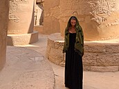 Alex Hrdinová na dovolené v Egypt.