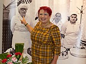 Mirka van Gils Slavíková na ktu své nové kuchaky