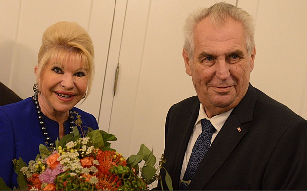 Miloš Zeman a Ivana Trumpová.
