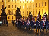 Na Praském hrad se udlují státní vyznamenání.
