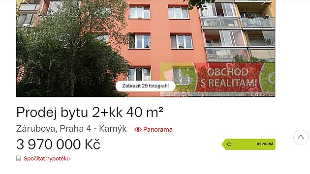 Do ty milion se v pípad dvoupokojového bytu vejdete i v Praze. Zpravidla...