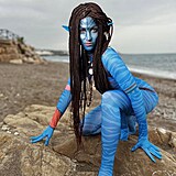 Tereza Kerndlová šla za sexy Avatarku.