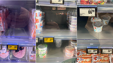 Pohled do regálů supermarketů svědčí o tom, že Češi šetří už i na jídle.