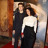 Premiéra filmu Oběť v pražské Lucerně. Gleb Kuchuk se svou filmovou maminkou.