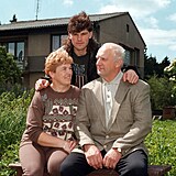 Jaromír Jágr se svými rodiči.