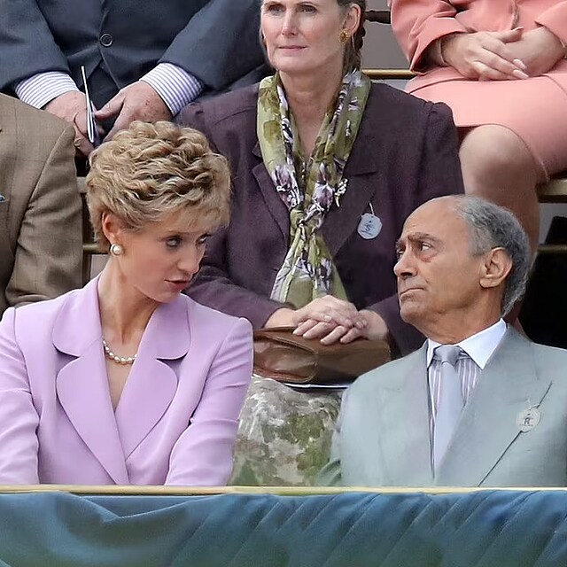 Diana a Mohamed Al-Fayed v serilu Koruna