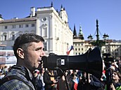 Aktivista a poadatel protivládních demonstrací Ladislav Vrábel