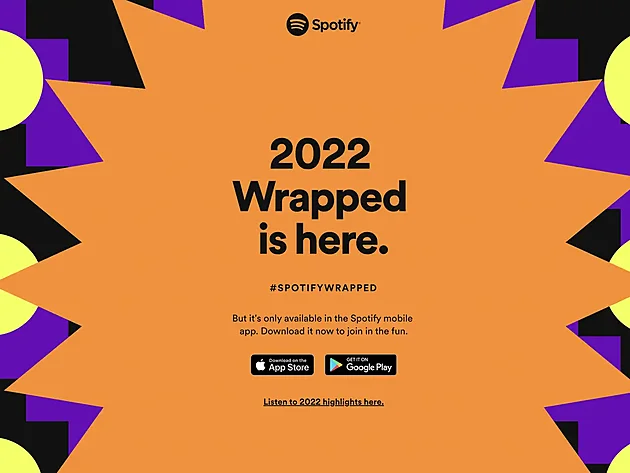 Spotify Wrapped pro rok 2022