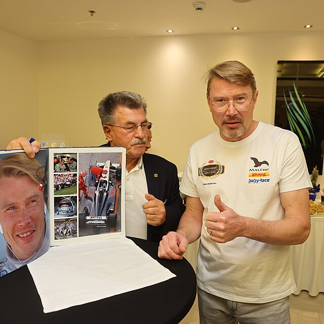 Mika Hkkinen piletl do eska bez manelky.