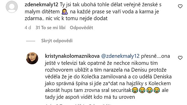 Denisa Nesvailová schytává na Instagramu obrovskou vlnu hejtu.