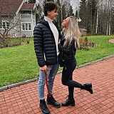 Tomáš Hamara se svou finskou kráskou Iris