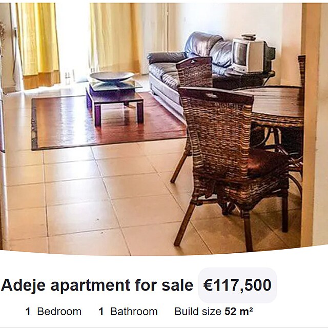 Dvoupokojov apartmn na Tenerife podte do t milion korun.