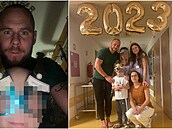 Radek Duda strávil poslední den roku 2022 ve pitále se svým synem, který...