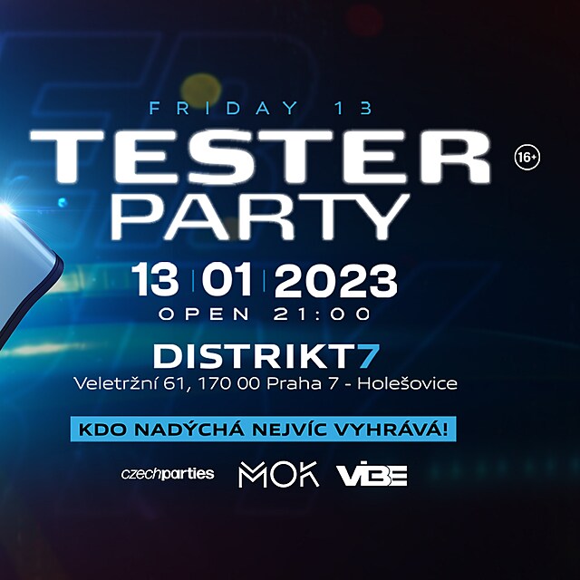 Prask klub lkal mladistv na Tester party.