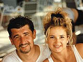 Andrej Babiš s manželkou Monikou na dovolené v roce 1996