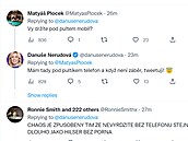 Danue Nerudová mla bhem debaty mobil a pod stolem tweetovala?