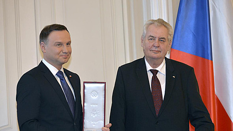 Miloš Zeman se v Náchodě setká se svým polským protějškem Andrzejem Dudou....